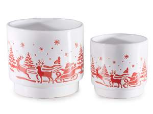 ingrosso vaso natale paesaggio terracotta