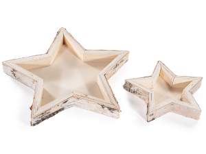 ingrosso vassoio stella natale legno