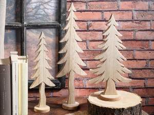 ingrosso albero natale legno decoro