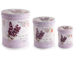 ingrosso barattolo metallo lavanda