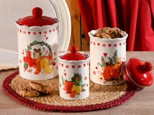 ingrosso barattolo ceramica natale ermetico