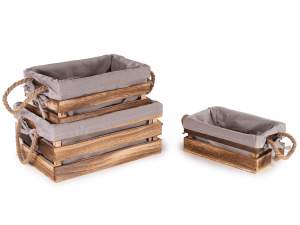 Grossisti cassette legno decorative stoffa