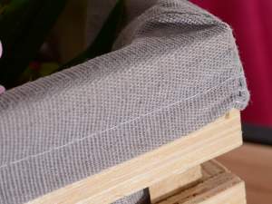 Grossisti cassette legno decorative stoffa
