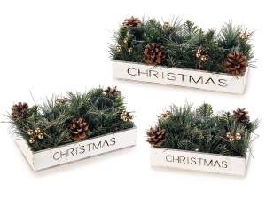 Grossista centro tavola natale porta candele