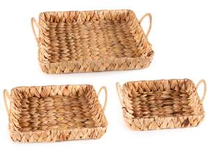 ingrosso vassoio legno cestino giacinto