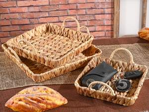 ingrosso vassoio legno cestino giacinto