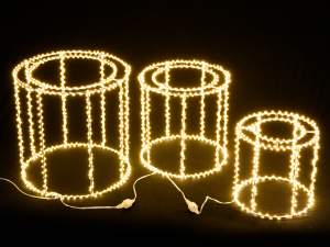 Ingrosso cilindri luci natale