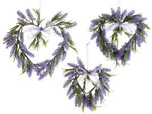 ingrosso ghirlanda lavanda a cuore