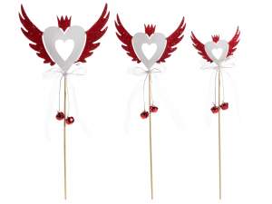 Grossista stick decorativi cuore