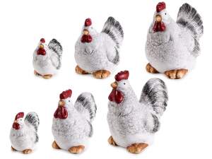 ingrosso galline decorative terracotta