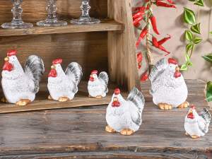 ingrosso galline decorative terracotta