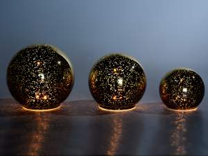 Ingrosso sfere lampada oro luce led