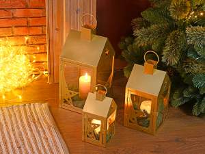 grossista lanterne oro natale