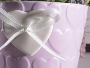 ingrosso vasi cuore ceramica