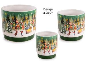 ingrosso vaso natale in ceramica