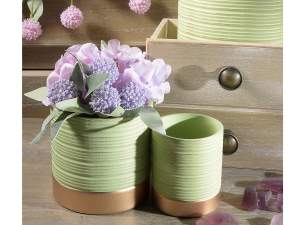 grossista vasi verde mela home decor