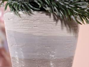 grossista vaso ceramica colorata ecrù