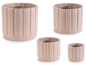 ingrosso vaso ceramica righe