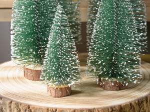 decori albero di natale a set su base tronco