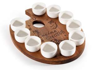 ingrosso vassoio set aperitivo coppette