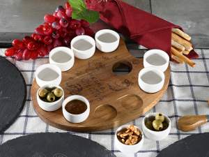 ingrosso vassoio set aperitivo coppette