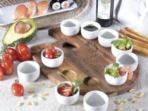 ingrosso vassoio set aperitivo coppette