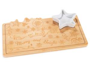 Ingrosso tagliere legno Natale