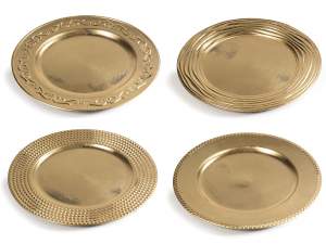 sous-assiette en or antique en gros