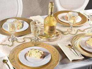 sous-assiette en or antique en gros