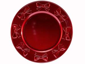 set de table rouge nœud de Noël en gros