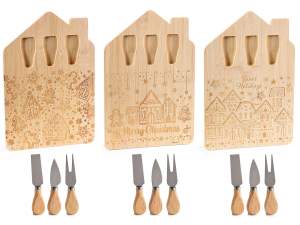 grossista set formaggio tagliere natale