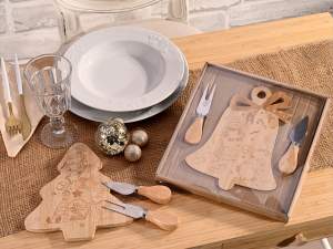 ingrosso tagliere natale set aperitivo albero