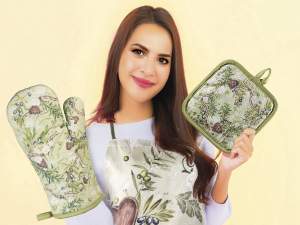 ingrosso set cucina presine asciugamano guanti