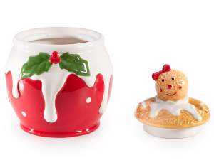 Set lattiera e barattolo portazuccchero natale