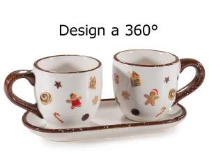 wholesale christmas cups gingerbread coffee