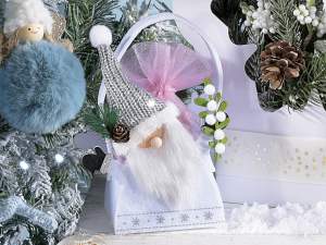 Wholesale santa claus cloth handbags