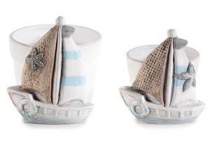 wholesale sea boat vases