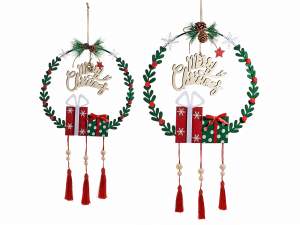 Christmas wreaths in cloth wholesaler