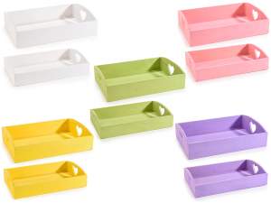 wholesale colored heart handle tray