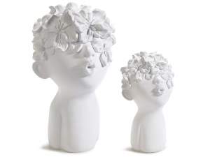 wholesale children's decorations in white resin