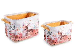wholesale fabric baskets handles