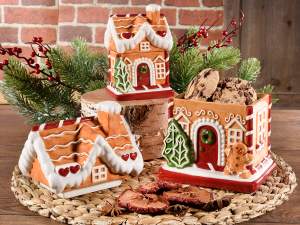 wholesale gingerbread house food jar set