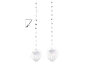 Wholesaler glass heart decorations led lights