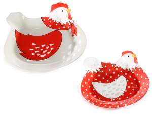 wholesale paitto tray hen glass