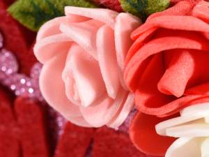 Wholesale Valentine's Day heart cloth handbags