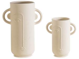 face vases wholesale with handles