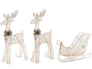 Wholesale reindeer sleigh christmas led lights