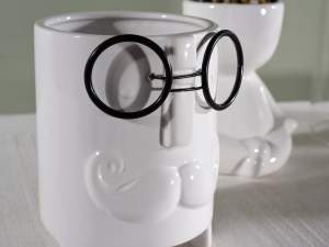 Vases with face and glasses wholesale