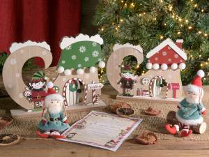 wholesale christmas house wooden decoration