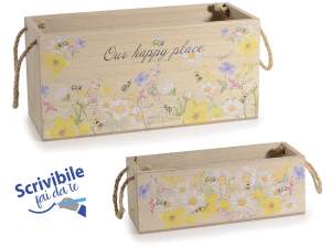 wholesale wooden floral basket